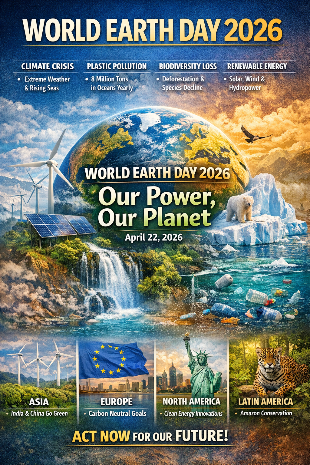 World Earth Day 2026:”Our Power, Our Planet”— The Planet Needs You Now