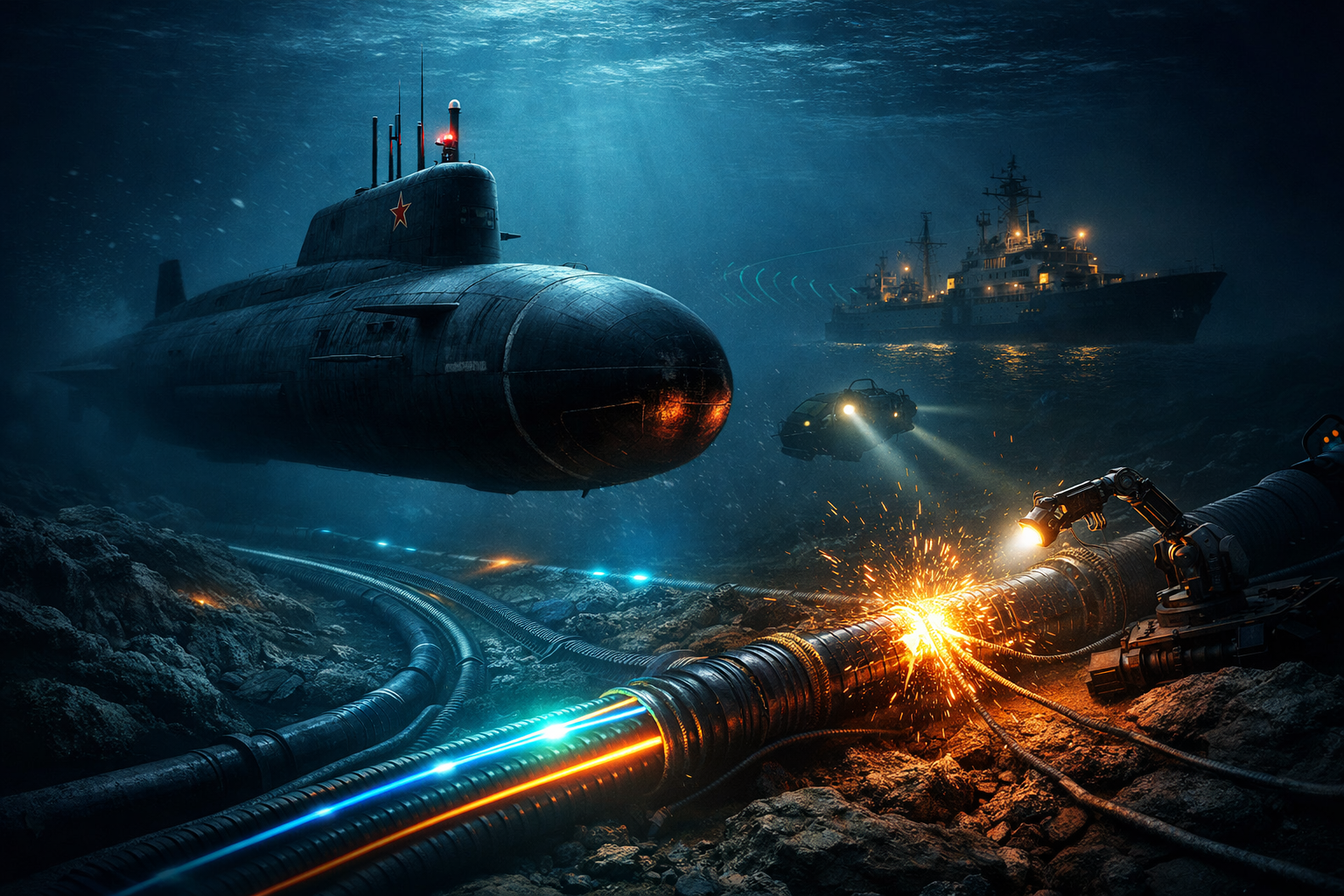 Russian Submarine Mission Near UK Sparks Security Fears Over Cables and Pipelines