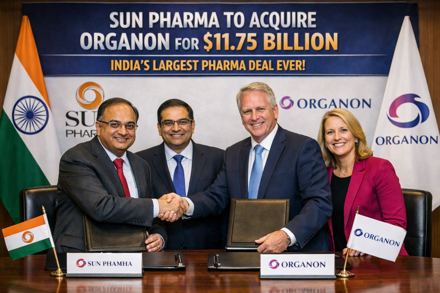 Sun Pharma to Acquire US Drugmaker Organon for $11.75 Billion India’s Largest Pharma Deal Ever