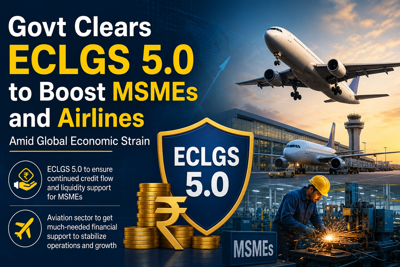 ECLGS 5.0 Approved to Support MSMEs and Airlines | Augmenting Money