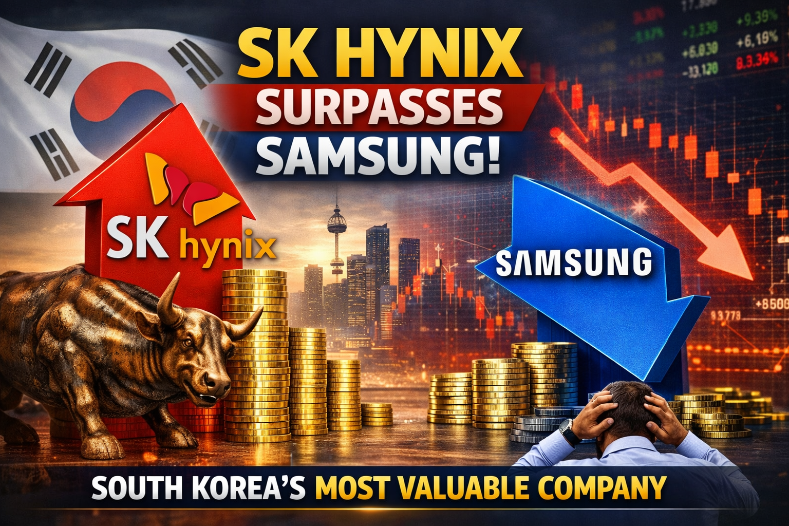 SK Hynix Market Value Surpasses Samsung in Tech Shakeup | Augmenting Money